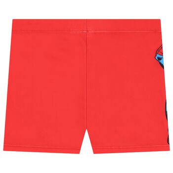 Boys Red Spider Man Marvel Swim Shorts