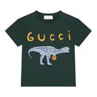 Baby Boys Green Dinosaur T-Shirt, 1, hi-res