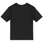 Boys Black Logo T-Shirt, 2, hi-res