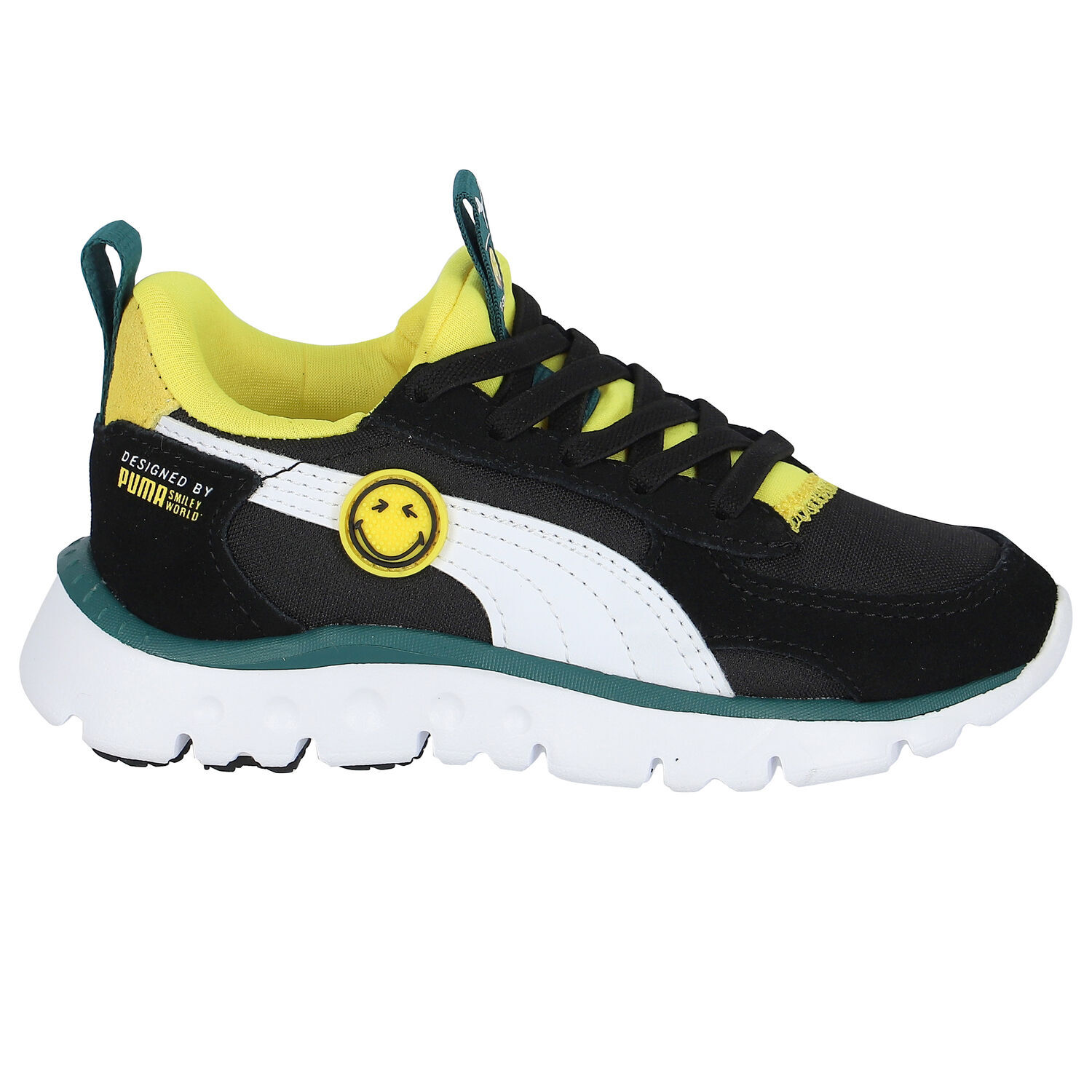 Black & Yellow WR Flex Trainers, 1, hi-res
