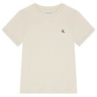Boys Ivory & Beige Logo T-Shirt ( 2-Pack ), 13, hi-res