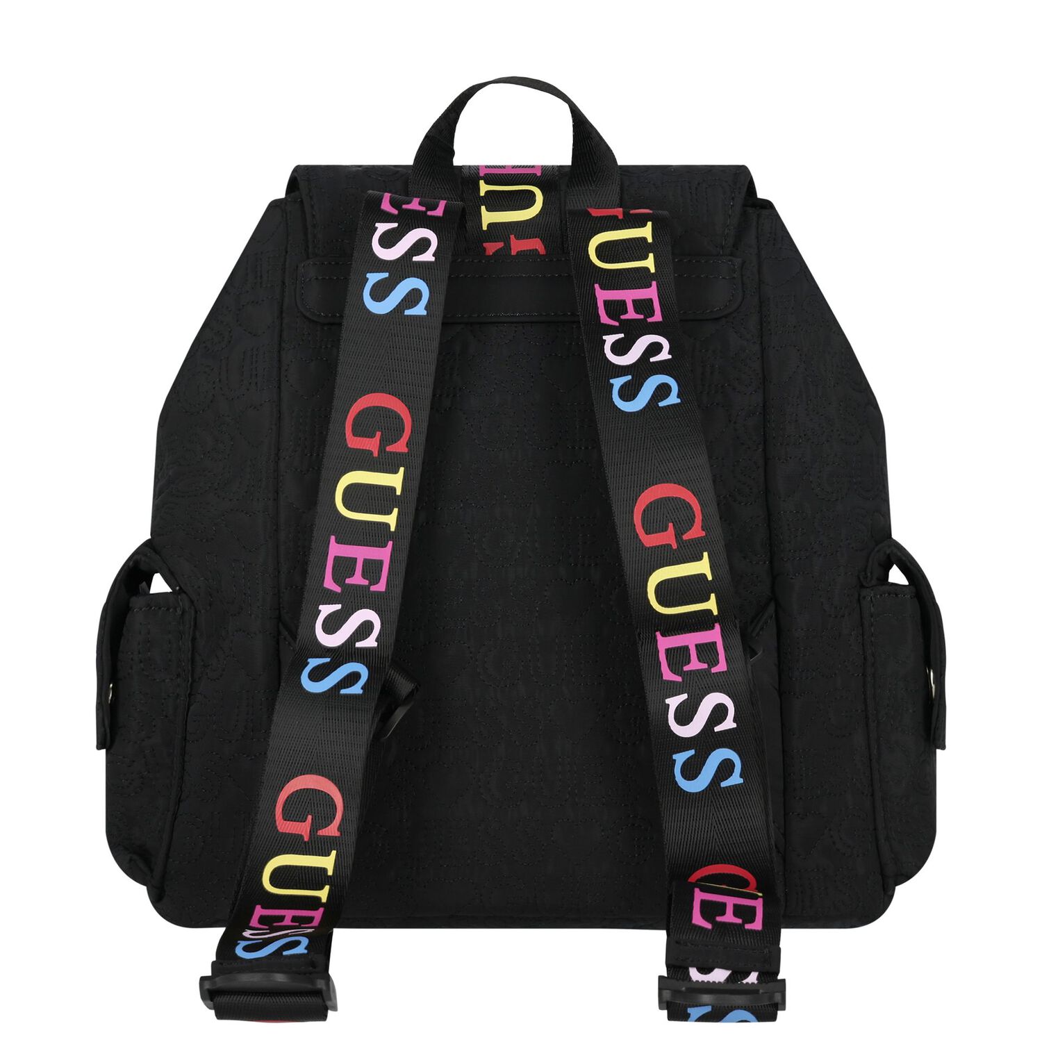 Girls Black Logo Backpack, 1, hi-res image number null