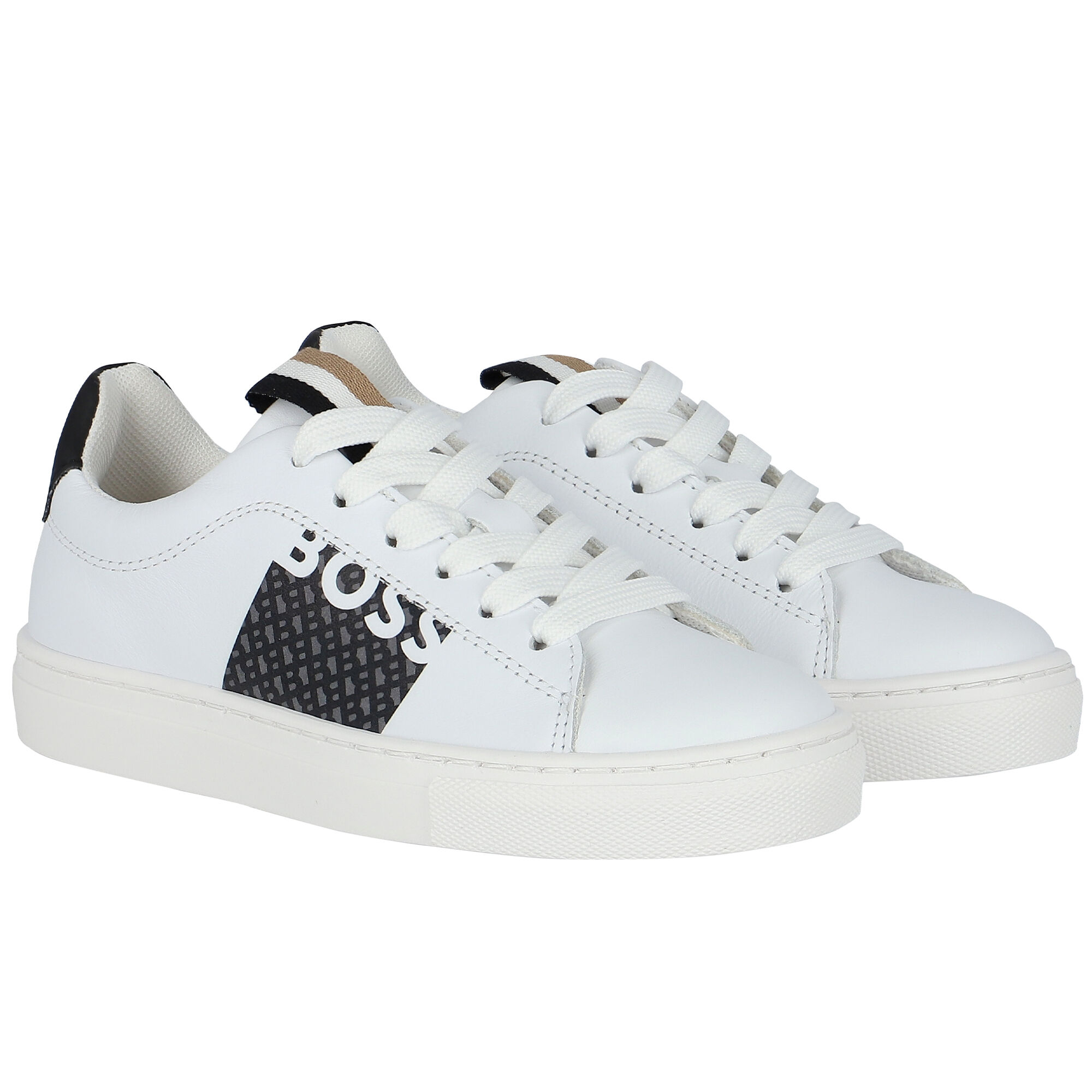 Boys white shop trainers size 5