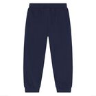 Younger Boys Navy Blue Logo Joggers, 1, hi-res