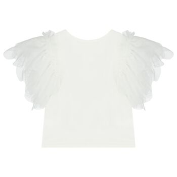 Girls White 1st Birthday T-Shirt