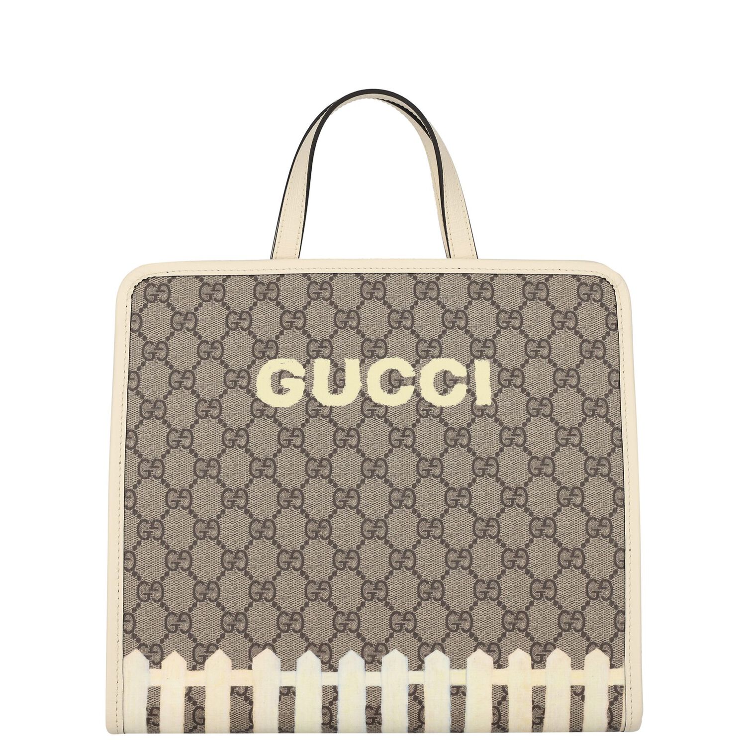 Girls Beige GG Supreme Tote Bag, 1, hi-res
