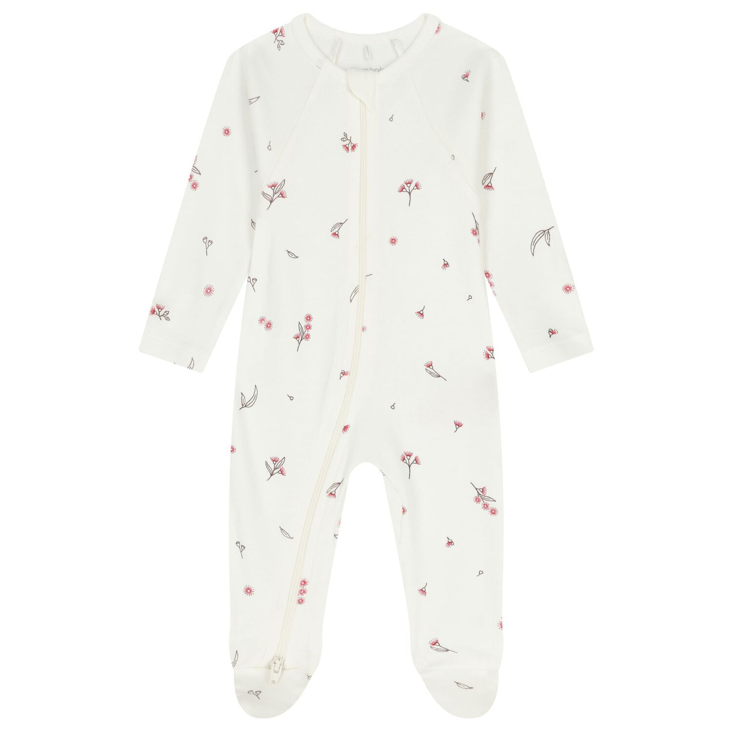 Baby Girls White & Pink Babygrows ( 4 Pack ), 4, hi-res