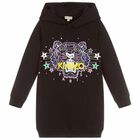 Girls Black Logo Jumper Dress, 1, hi-res