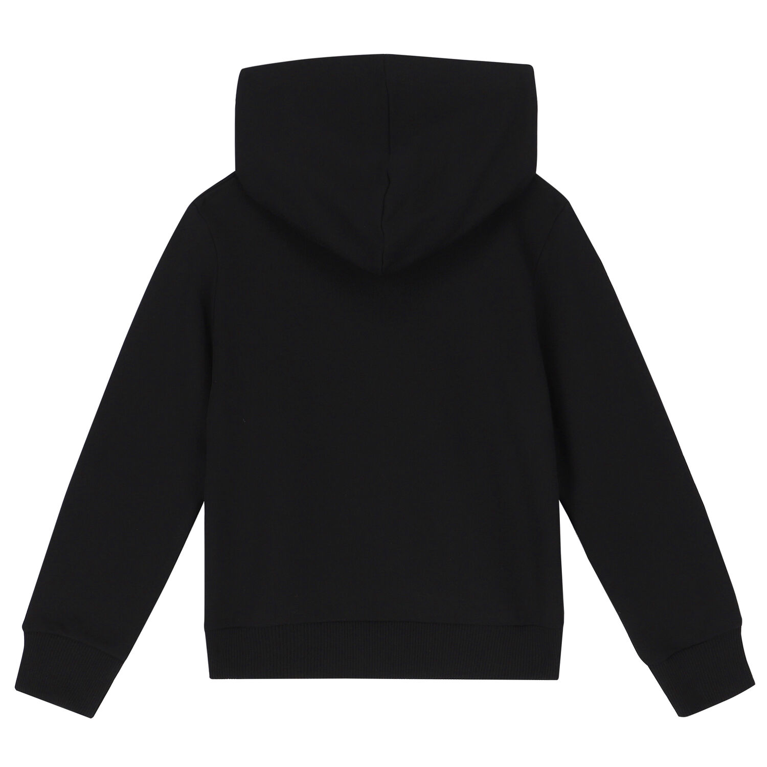 Girls Black Logo Hooded Top, 1, hi-res image number null