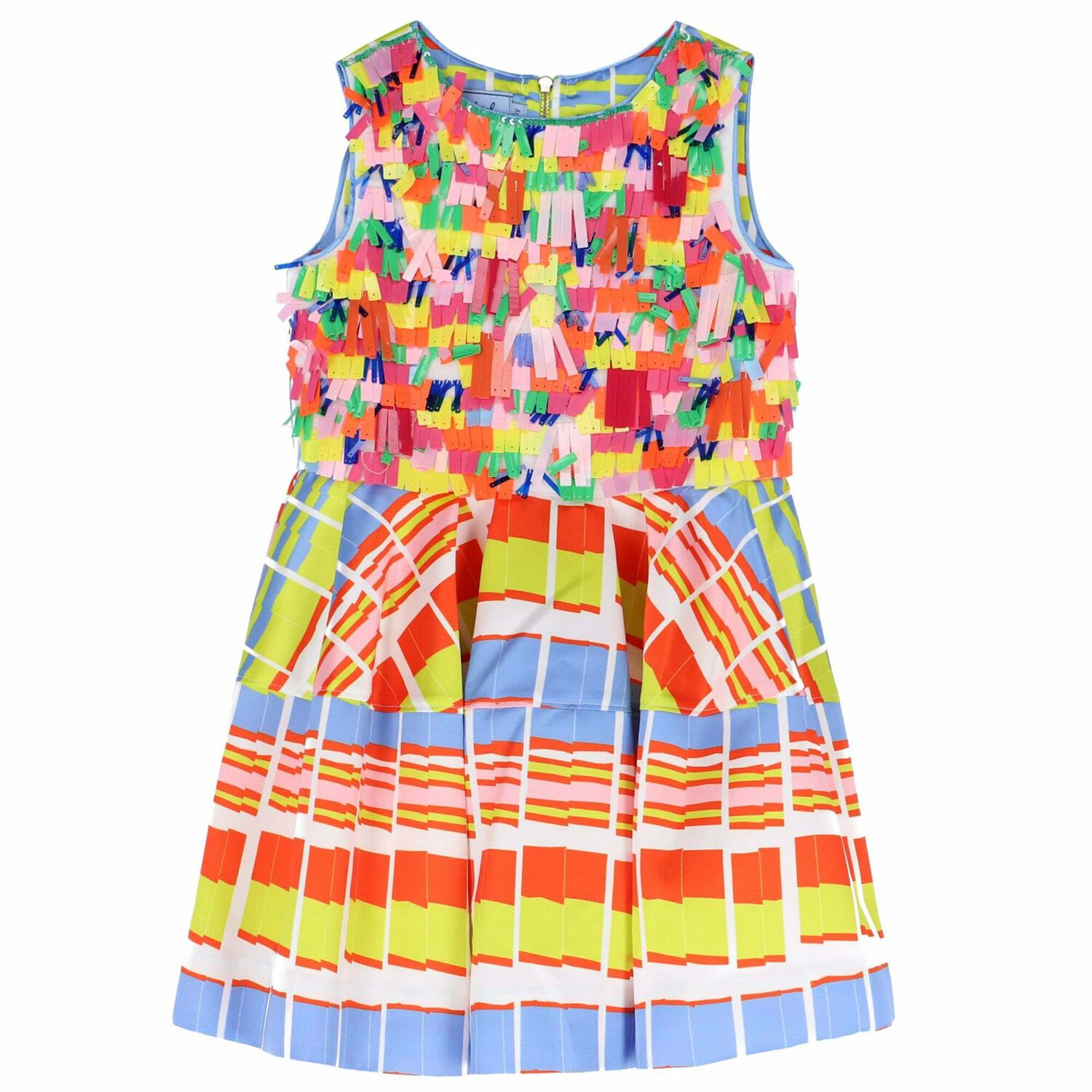 Girls Multicoloured Sequin Dress, 1, hi-res image number null