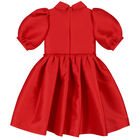 Girls Red Satin Dress, 1, hi-res