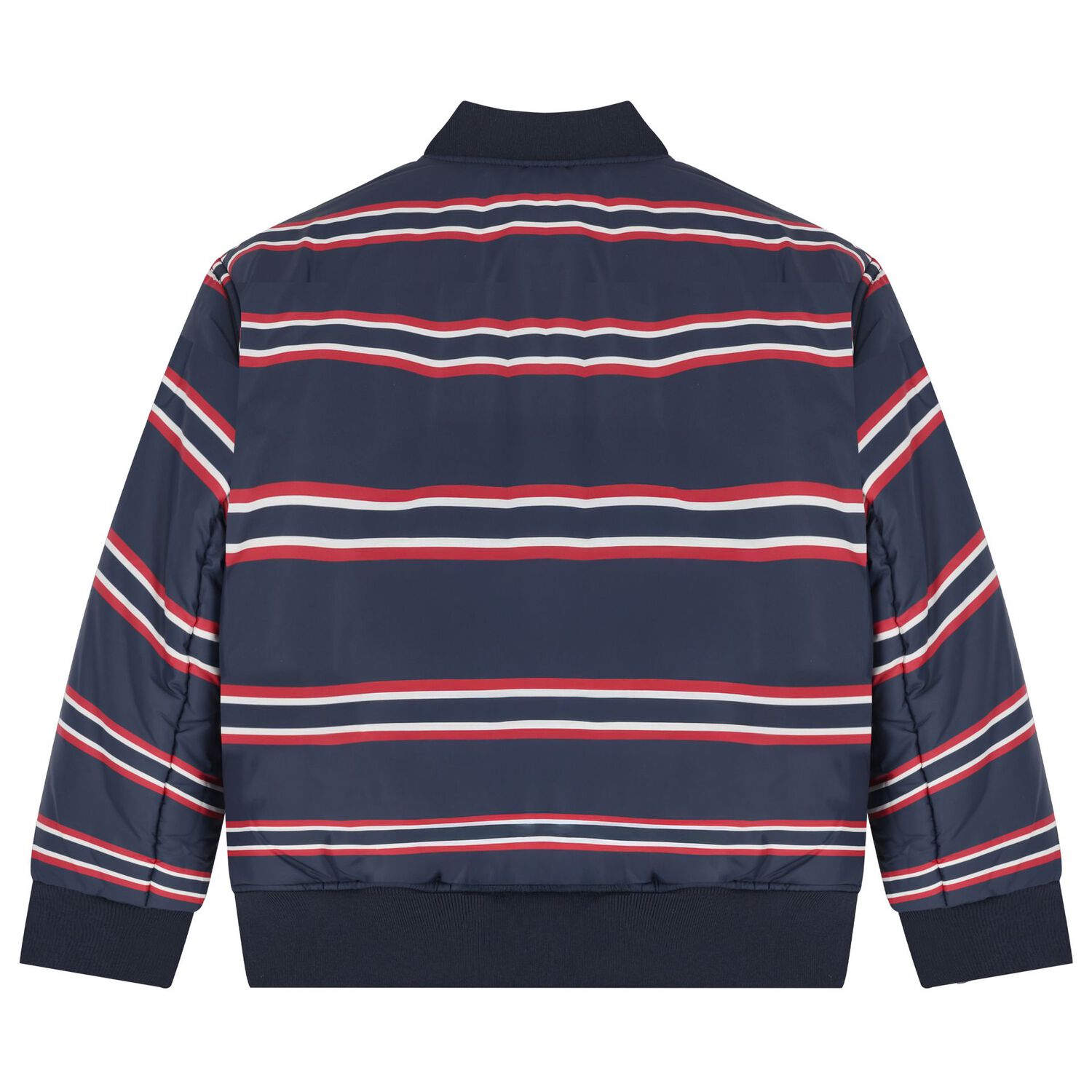 Boys Navy Blue Reversible Puffer Jacket, 1, hi-res