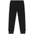 Boys Black Logo Joggers, 1, hi-res