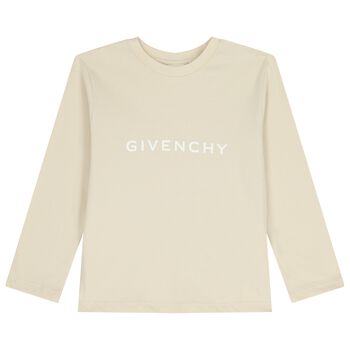 Ivory Logo Long Sleeve Top