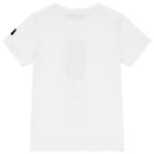 Boys White & Black Logo Shorts Set, 1, hi-res