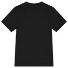 Boys Black Logo T-Shirt, 5, hi-res