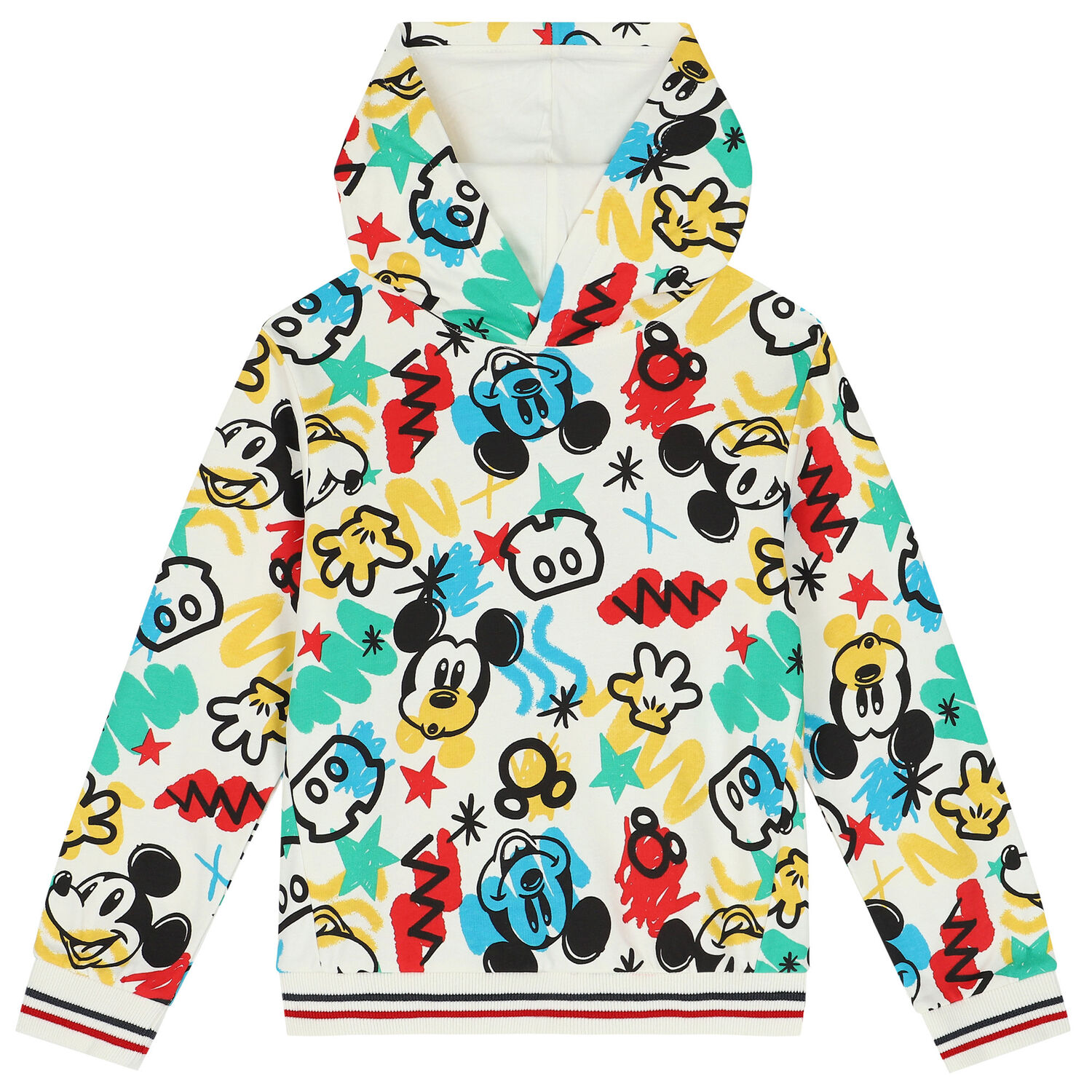 Ivory Mickey Mouse Hooded Top, 1, hi-res