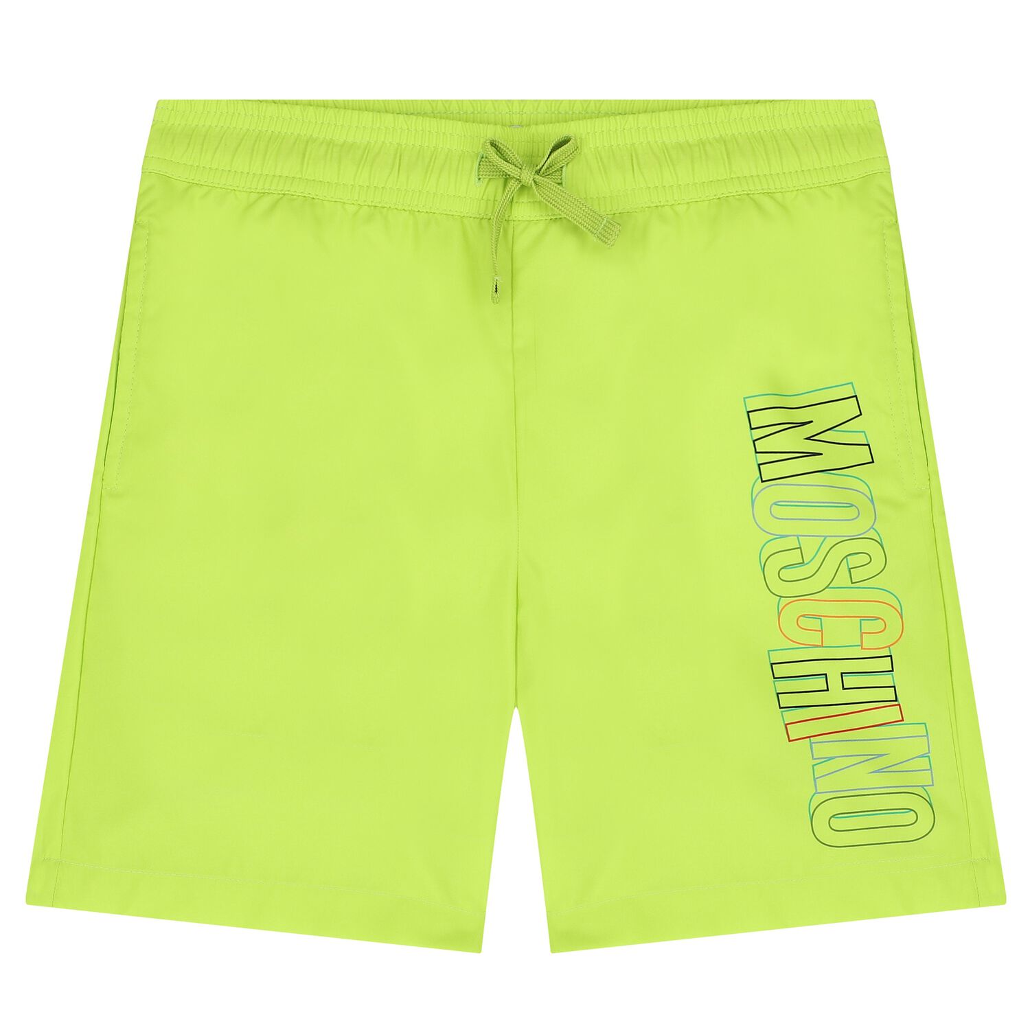 Boys Green Logo Swim Shorts, 1, hi-res image number null