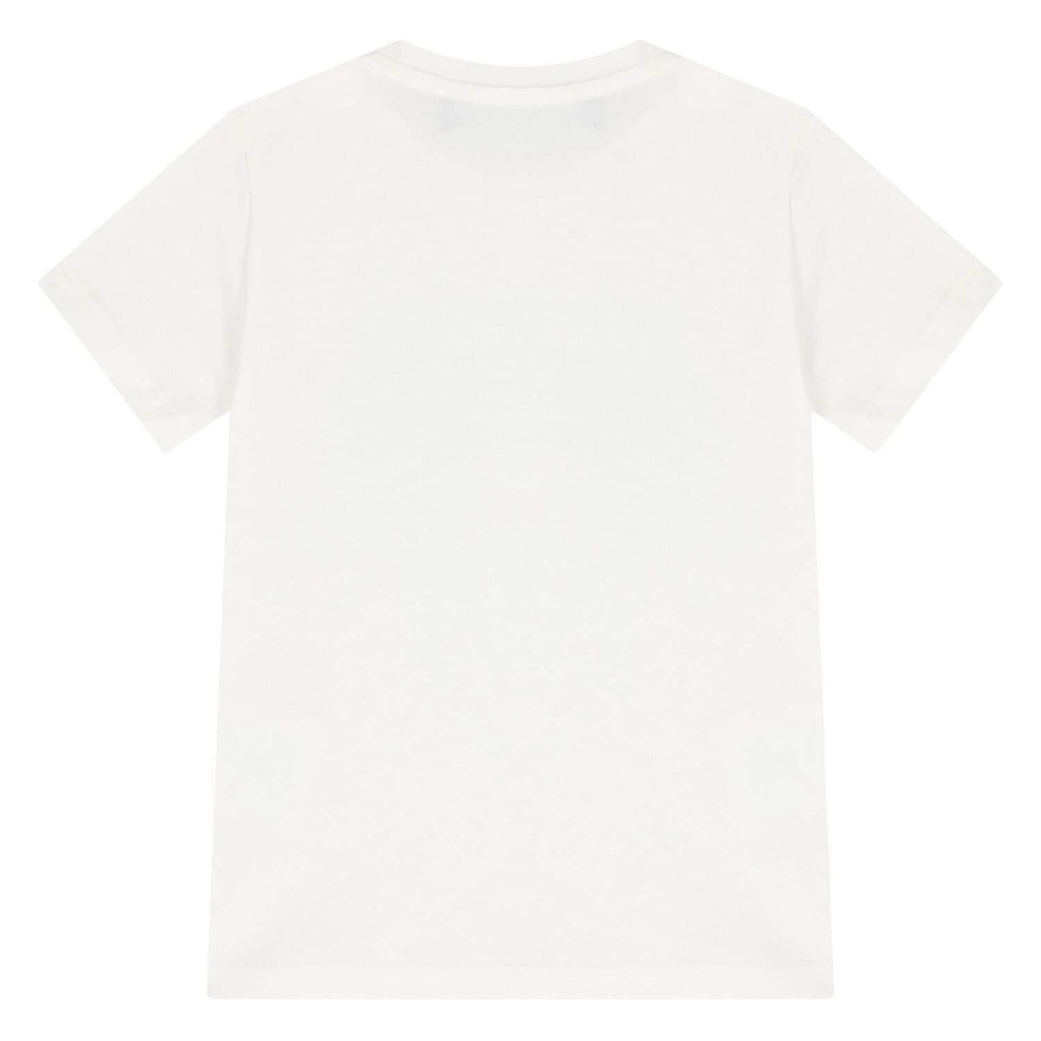 Younger Boys White Logo T-Shirt, 2, hi-res