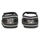 Boys Black Logo Sandals , 1, hi-res