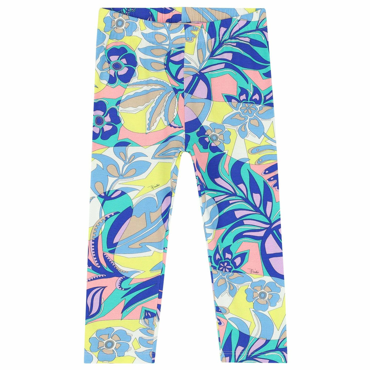 Girls Multi Coloured Printed Leggings, 1, hi-res image number null