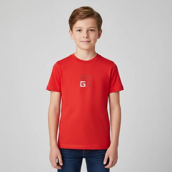 Boys Red Logo T-Shirt
