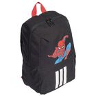 Boys Black Spiderman Logo Backpack, 1, hi-res