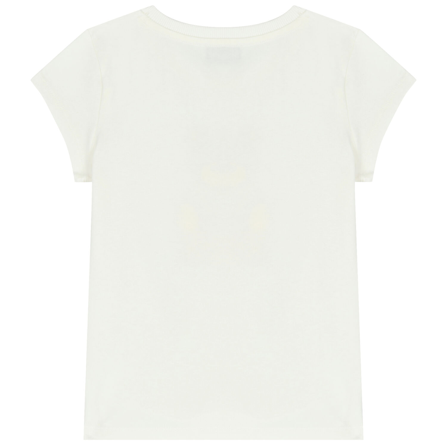 Girls Ivory Teddy Bear Logo T-Shirt, 2, hi-res