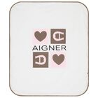 Baby Girls White & Pink Logo Blanket, 2, hi-res