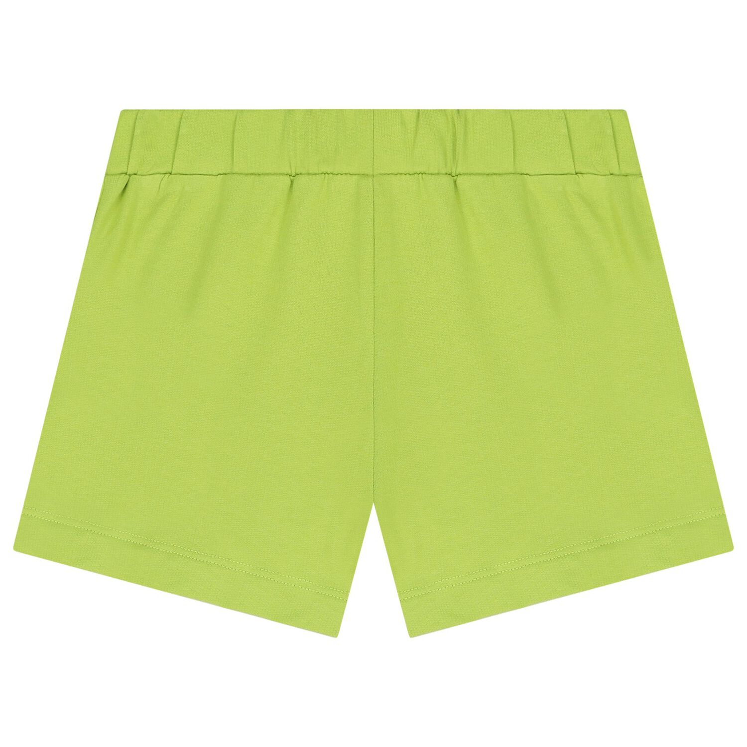 Girls White & Green Shorts Set, 1, hi-res