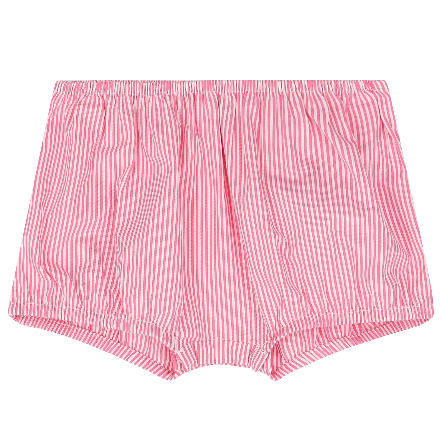 Younger Girls Pink & White Striped Dress Set, 1, hi-res