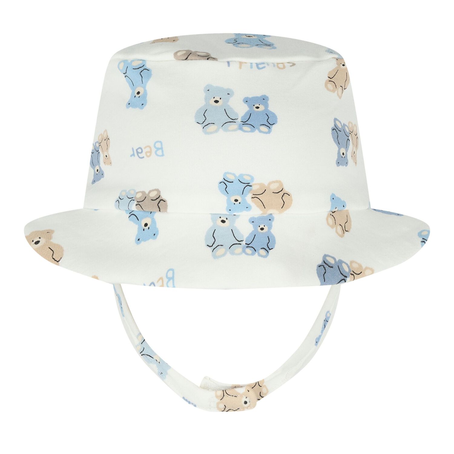 Baby Boys Blue & White Dungaree Set, 2, hi-res