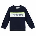 Younger Boys Navy Logo Tracksuit, 1, hi-res