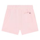 Younger Girls Pink Cotton Shorts Set, 3, hi-res