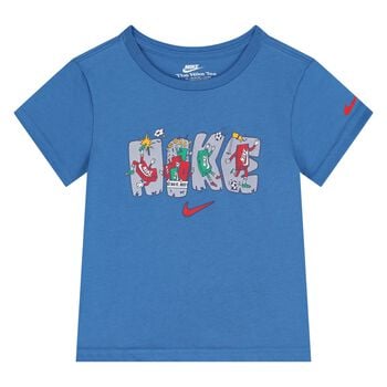 Younger Boys Blue Logo T-Shirt