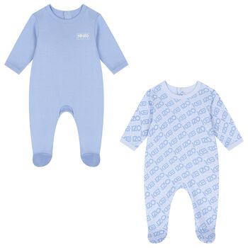 Blue Logo Babygrows ( 2-Pack )