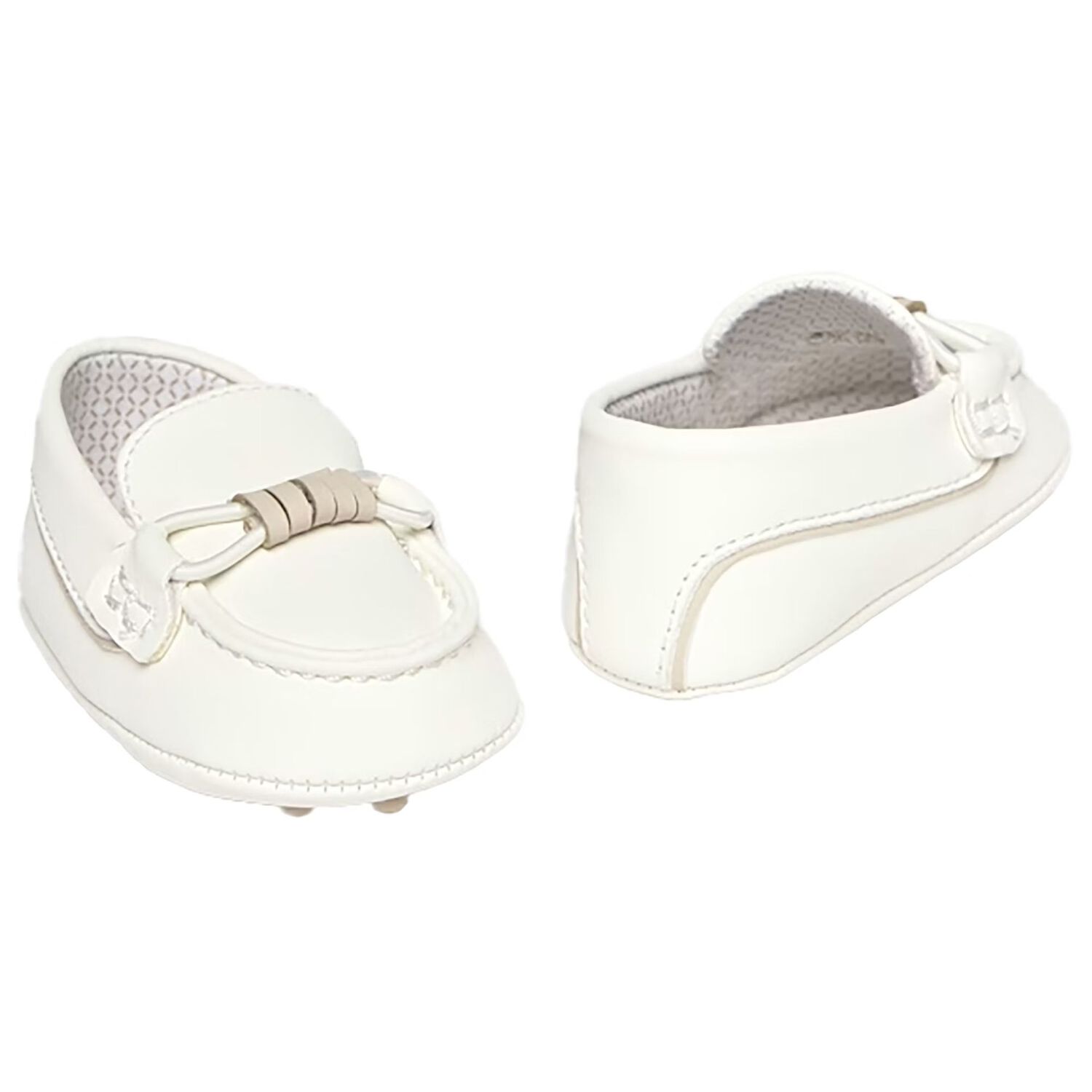 Baby Boys Ivory Suede Pre Walker Moccasins, 3, hi-res