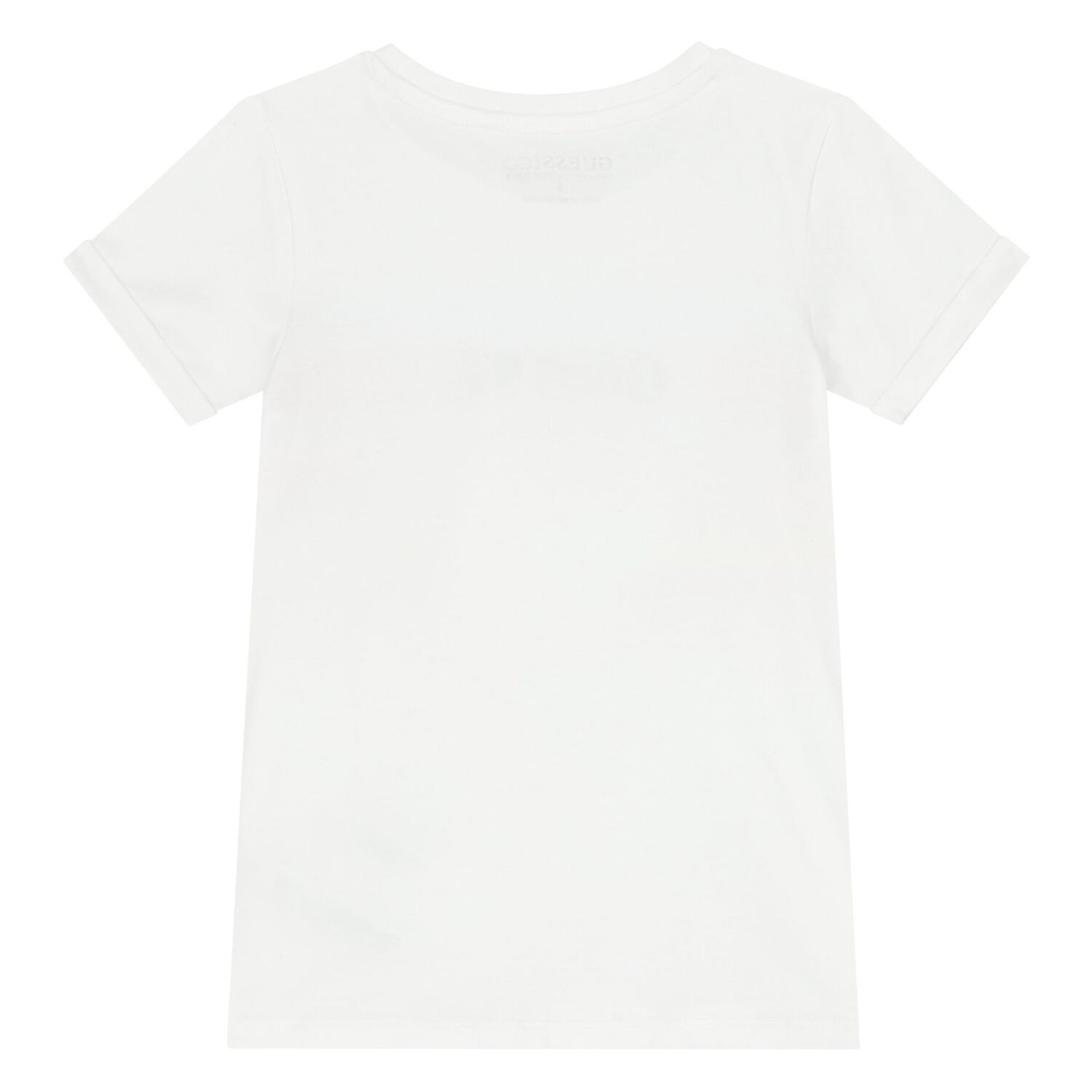 Girls White Logo T-Shirt, 1, hi-res