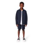 Boys Black Logo Shorts, 1, hi-res