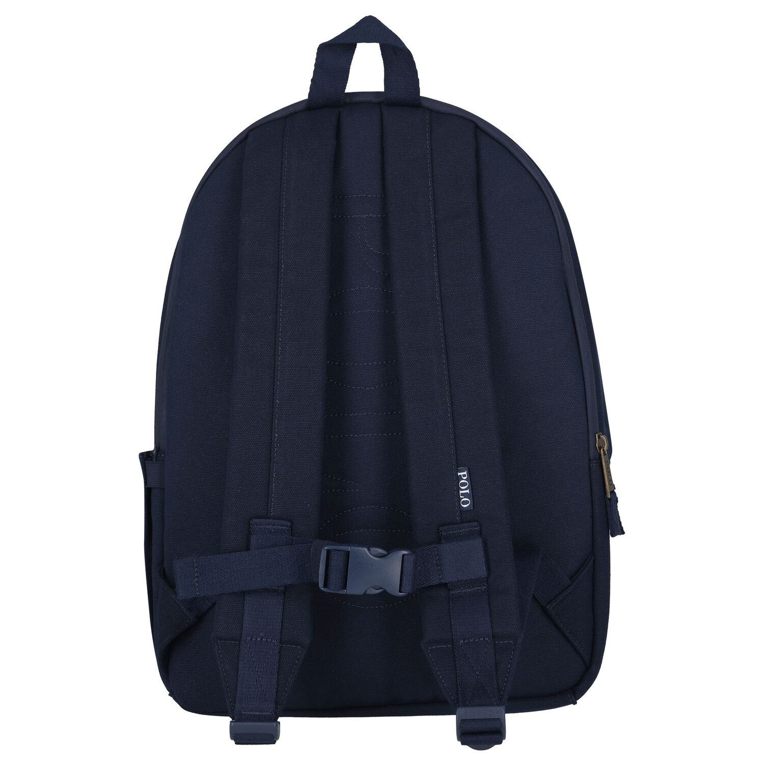Boys Navy Blue Canvas Polo Bear Backpack ( 44cm ), 1, hi-res