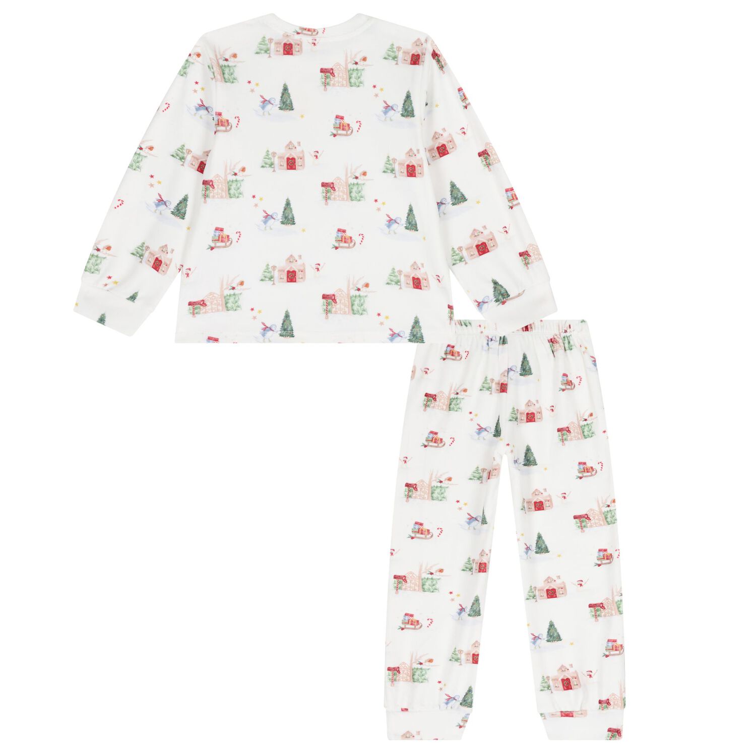 Boys Ivory Christmas Pyjamas, 1, hi-res