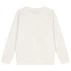 Boys Ivory Teddy Bear Logo Sweatshirt, 1, hi-res
