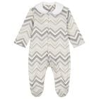 Grey Zig Zag Babygrow, 3, hi-res