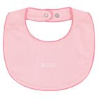 Baby Girls Pink Logo Babygrow Gift Set, 1, hi-res