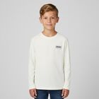 White Logo Long Sleeve Top, 1, hi-res