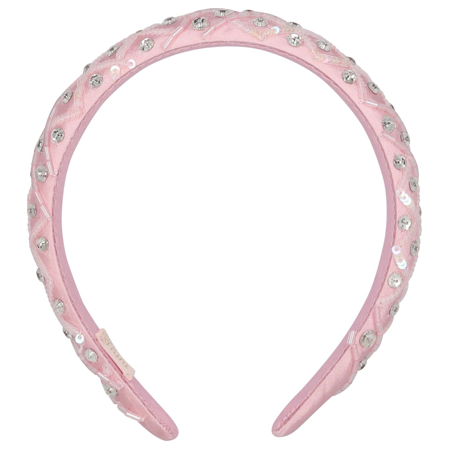 Girls Pink Embellished Headband, 1, hi-res