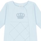 Blue Crown Babygrow, 1, hi-res