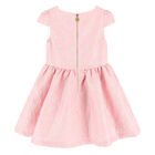 Girls Pink & Gold Jacquard Dress, 4, hi-res