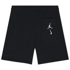 Boys Black Logo Jordan Shorts, 1, hi-res