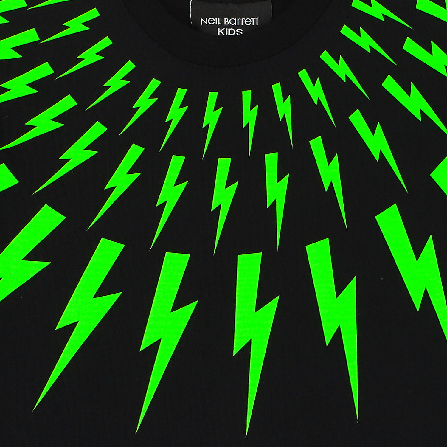 Boys Black & Green Thunderbolt T-Shirt, 1, hi-res